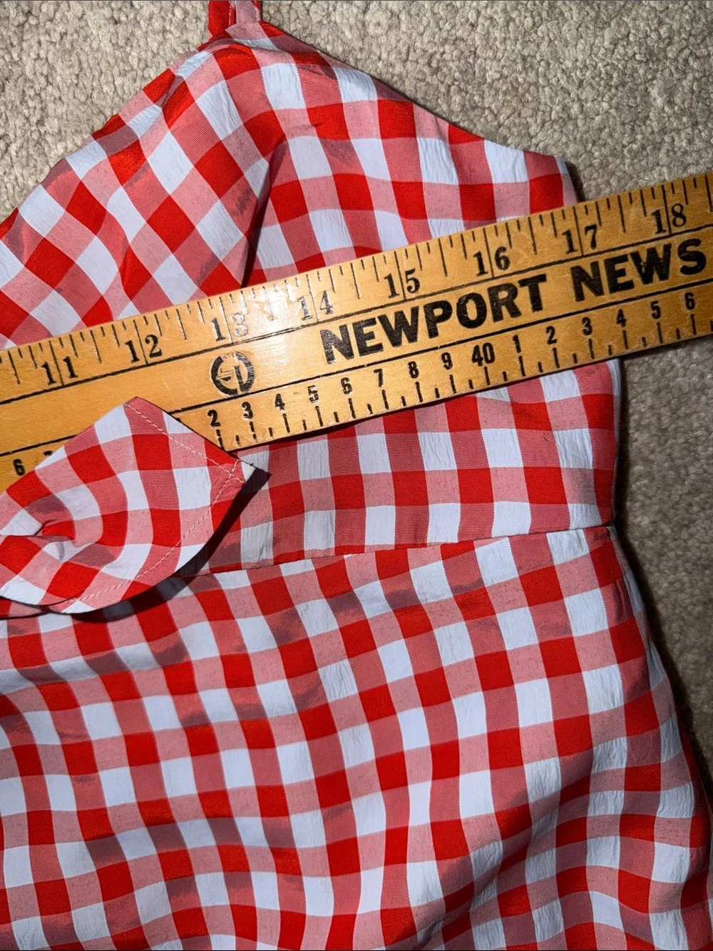 J. Crew Tie-Front Dress in Drapey Gingham size 4